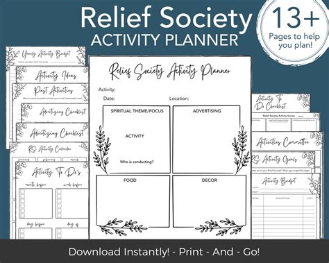 LDS Relief Society Activity Ideas & Planning .